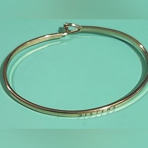 Sister's Bangle Gold-Toned Bracelet.